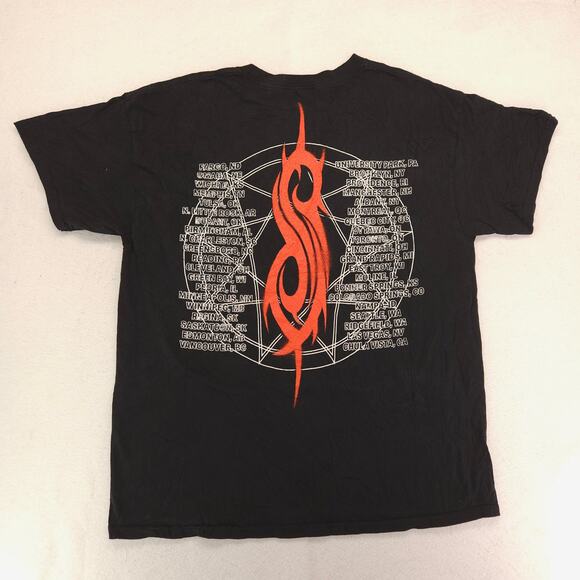 Slipknot Band Short Sleeve Casual Graphic Crew Neck T-Shirt Mens Size XL Black - Picture 9 of 9